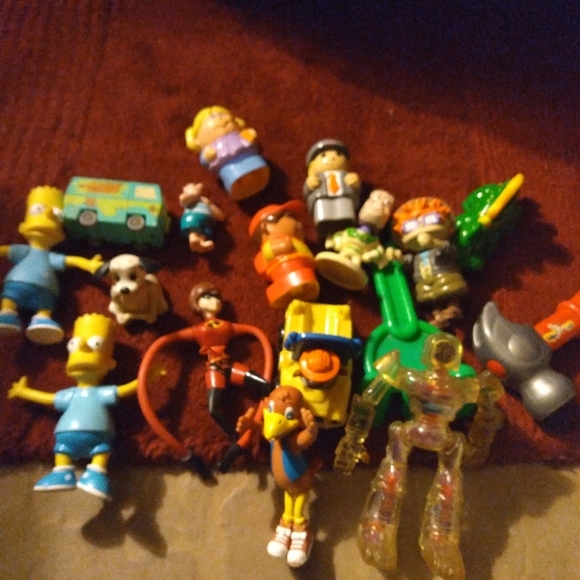 - GRAB BAG 90s vintage toys lot early 2000s simpsons incredibles figurines - Picture 3 of 9